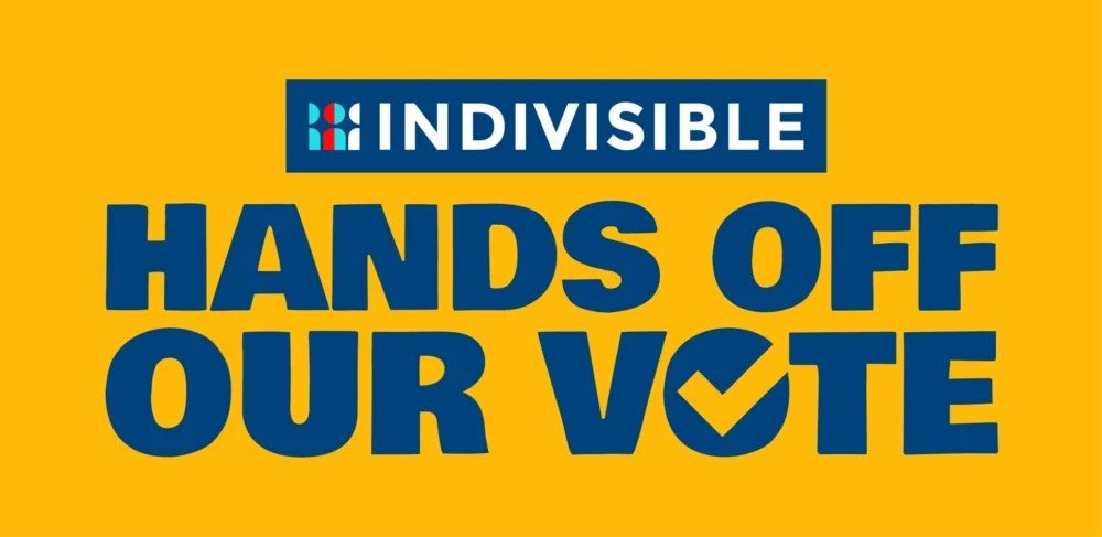 Troy Indivisible homepage hands off our vote samples light background 1000x487